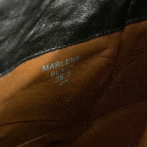 Cynthia Rowley Marlene Black Leather Ankle Boots | Pre-Owned Very Good Condition - Picture 5 of 5